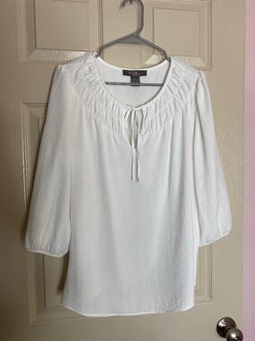 3/4 Sleeve Everyday Summer Blouse Sz L